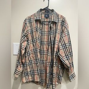 Burberry dress shirt size XL. Read description